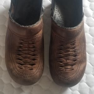 Brown Leather Danskos Size 37